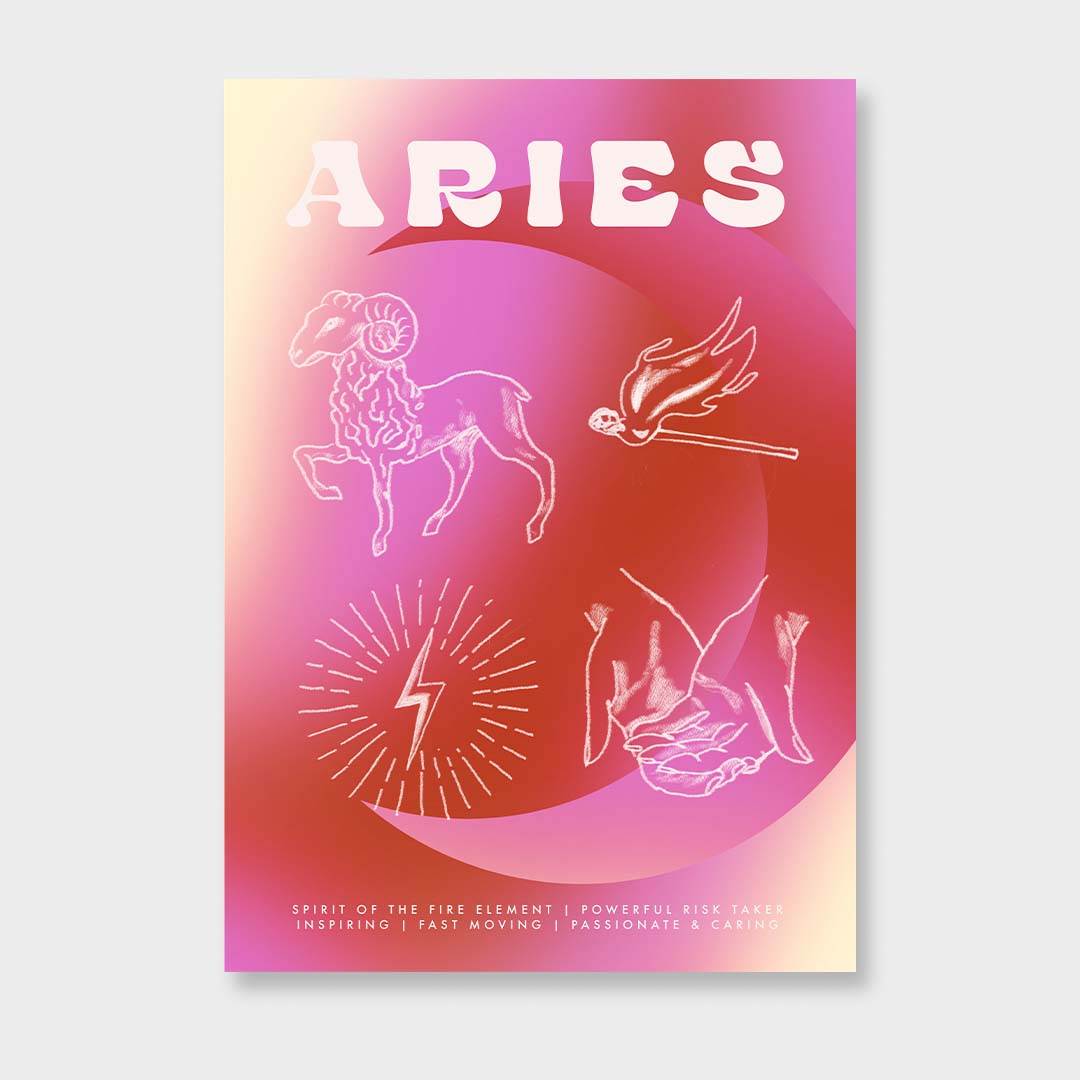 Aries Astrology Poster