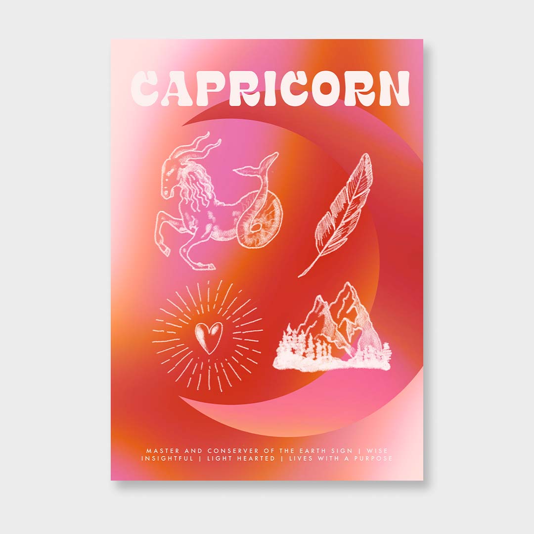 Capricorn Astrology Poster