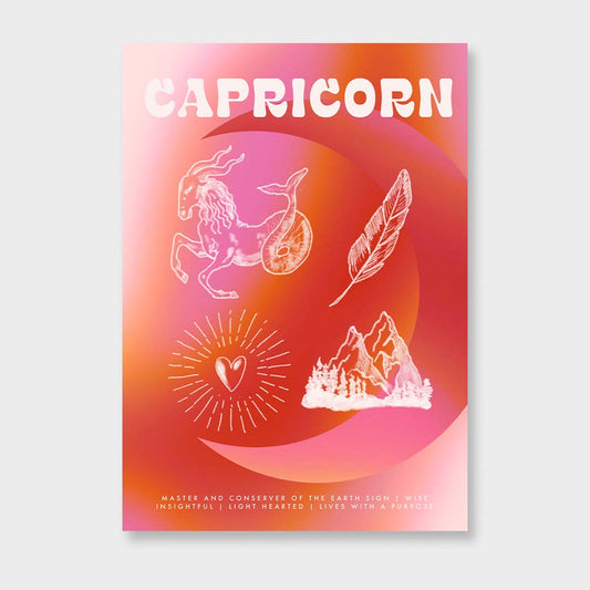 Capricorn Astrology Poster