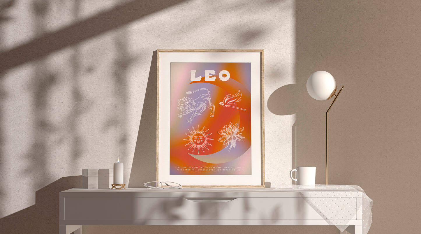 Leo Astrology Poster