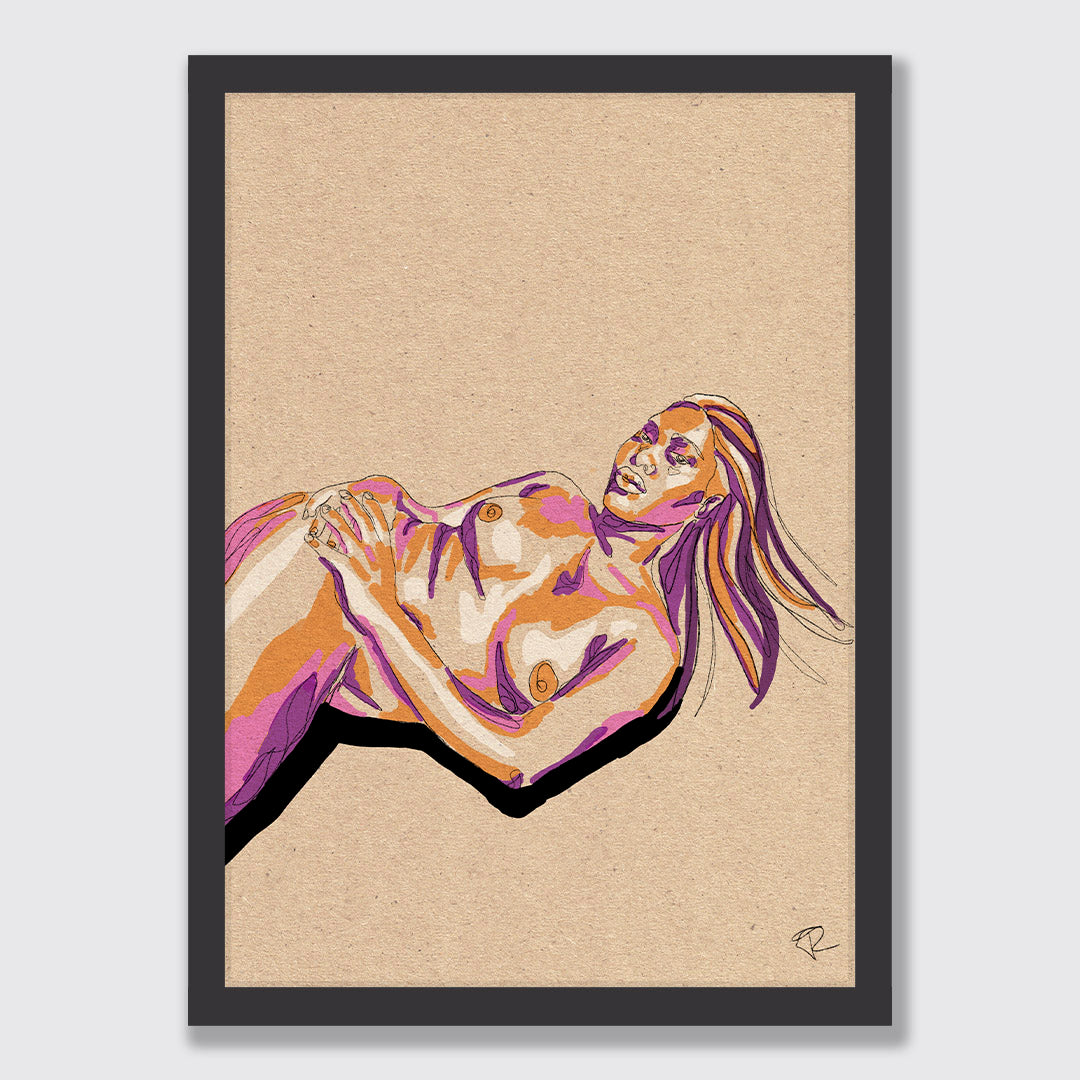 Leaning in Art Print