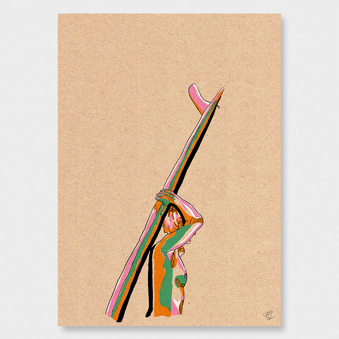 Surf is up Art Print