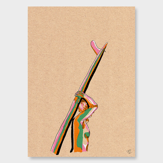 Surf is up Art Print