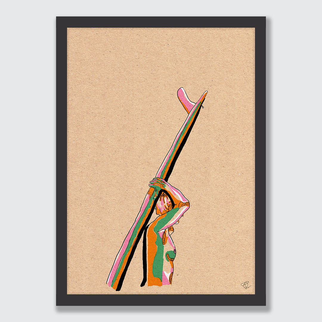 Surf is up Art Print