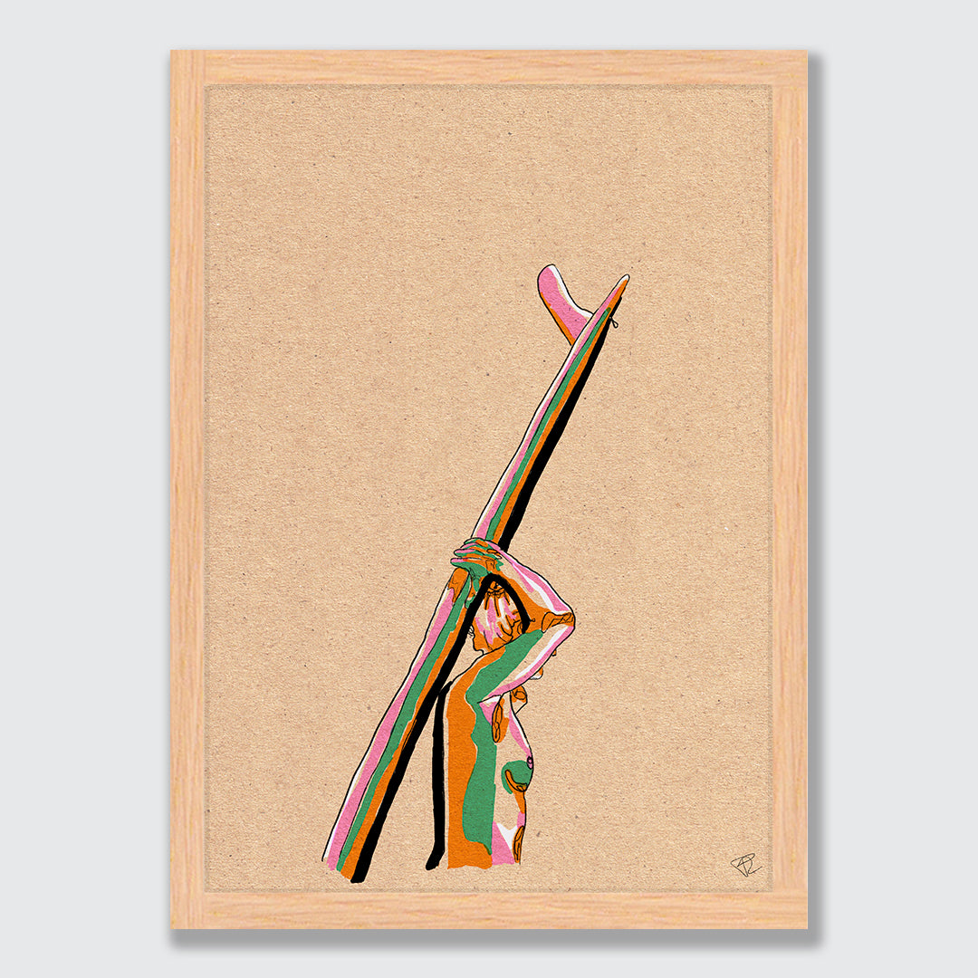 Surf is up Art Print