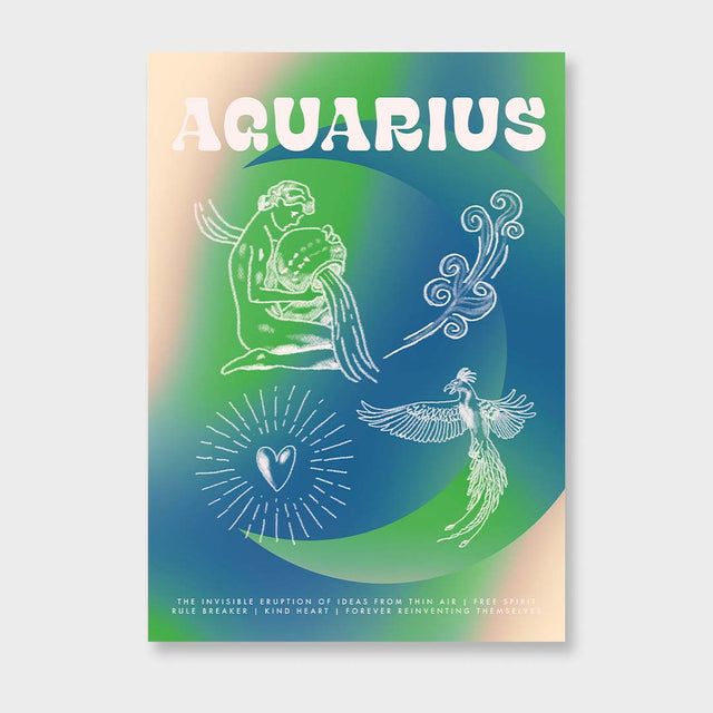 Aquarius Astrology Poster