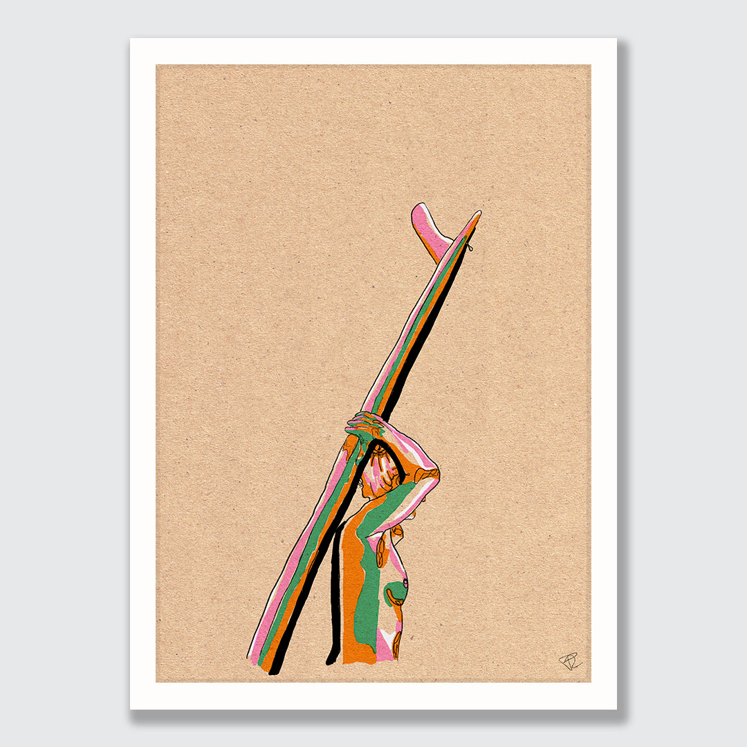 Surf is up Art Print